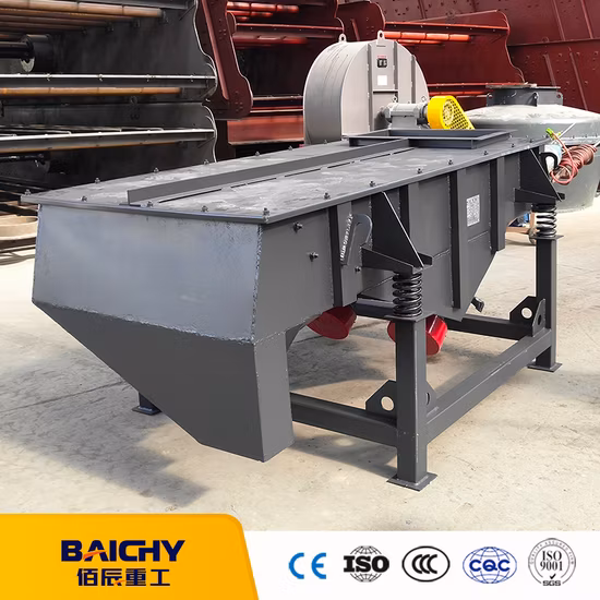 Machine industrielle de tamis linéaire d'exploitation minière de tamis vibrant de gravier de sable de silice de tamisage de sable industriel